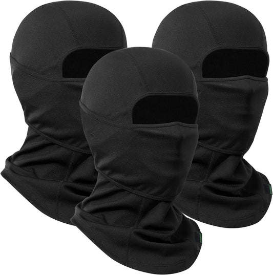 Balaclava Ski Mask 3 Pieces Full Face Cover for Men and Women Sun Protection Breathable Shiesty Mask for Skiing