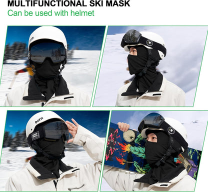Balaclava Ski Mask 3 Pieces Full Face Cover for Men and Women Sun Protection Breathable Shiesty Mask for Skiing